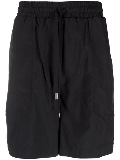 Shop Tom Wood Achille Drawstring Shorts In Black