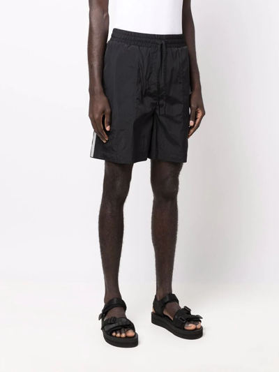 Shop Tom Wood Achille Drawstring Shorts In Black