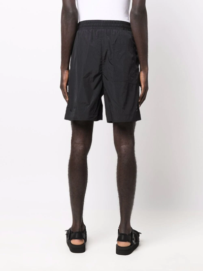 Shop Tom Wood Achille Drawstring Shorts In Black