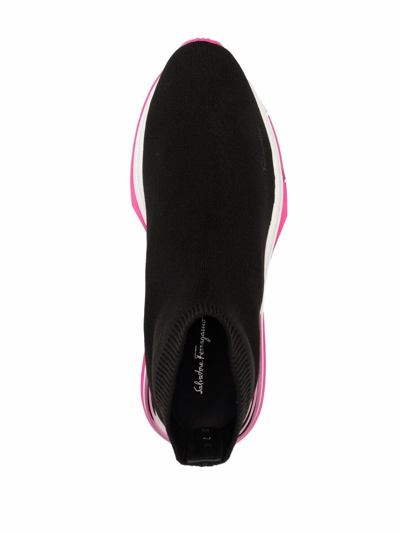 Ferragamo Ninette Sock Trainers In Black
