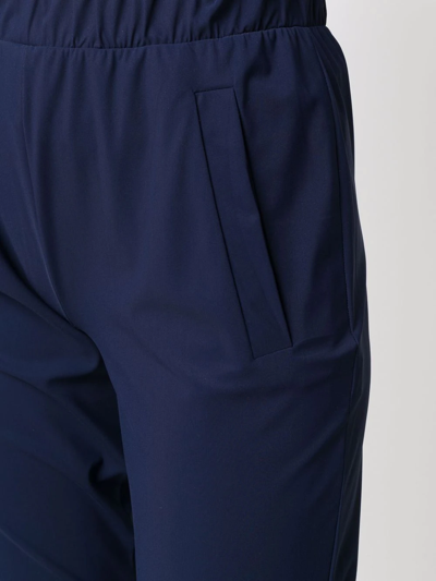 Shop Le Petite Robe Di Chiara Boni Elasticated Cropped Trousers In Blue