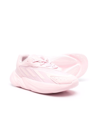 Adidas Originals Adidas Girls' Little Kids' Originals Ozelia Stretch Lace Casual Shoes In Pink