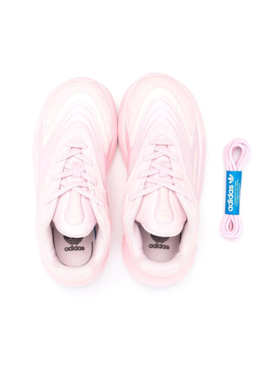 Adidas Originals Adidas Girls' Little Kids' Originals Ozelia Stretch Lace Casual Shoes In Pink