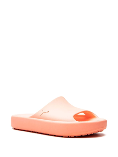 Puma Shibui Cat Pool Slides In Orange