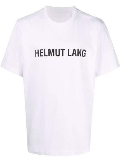 Helmut Lang Logo Print Short-sleeve T-shirt In White | ModeSens