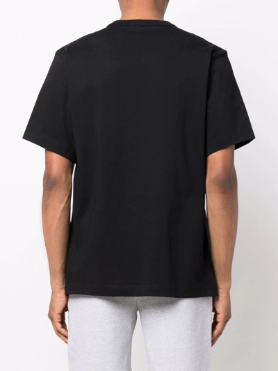 Shop Helmut Lang Logo-print T-shirt In Black