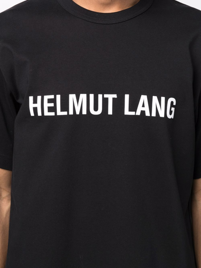 Shop Helmut Lang Logo-print T-shirt In Black