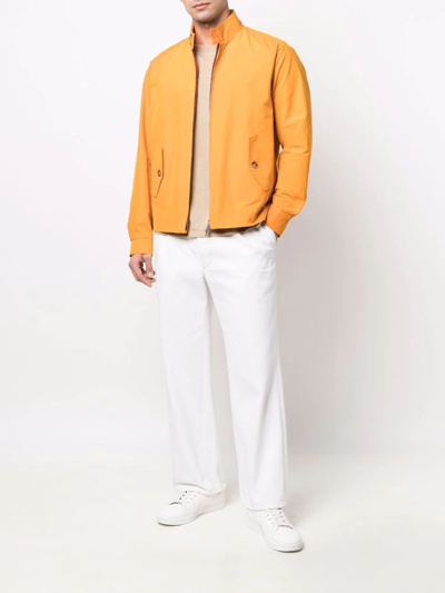 Shop Baracuta G4 Zipped Jacket In Orange