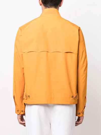 Shop Baracuta G4 Zipped Jacket In Orange