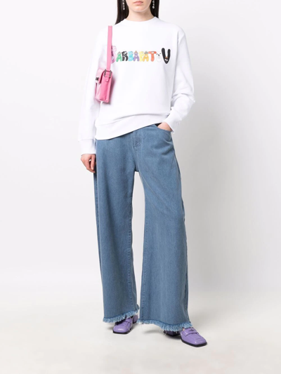 Patou Logo-print Sweatshirt In White