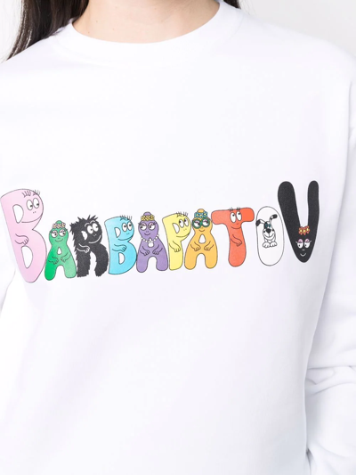 Patou Logo-print Sweatshirt In White