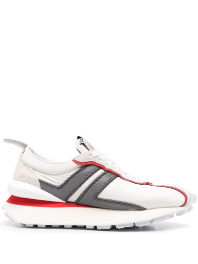 Shop Lanvin Logo Low-top Sneakers In White