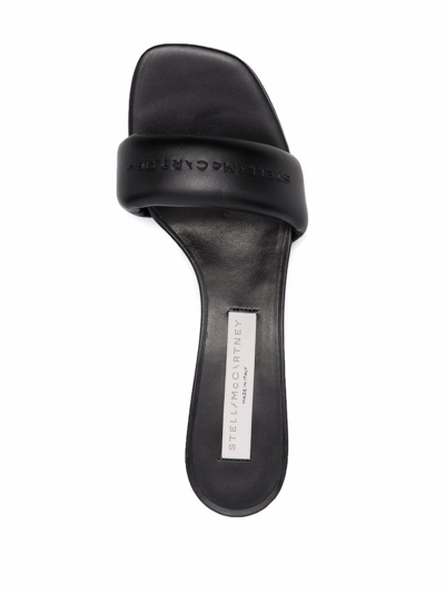 Shop Stella Mccartney Shroom Faux-leather Sandals In Black