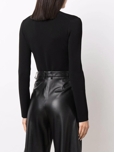 Shop Gauge81 Herran Deep-v Bodysuit In Black