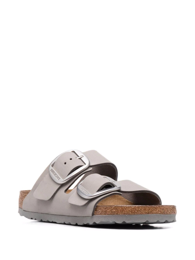 Shop Birkenstock Arizona Double-buckle Sandals In Grey
