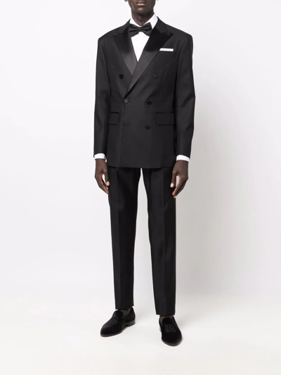 Shop Dsquared2 Two-piece Double-breasted Suit In Black