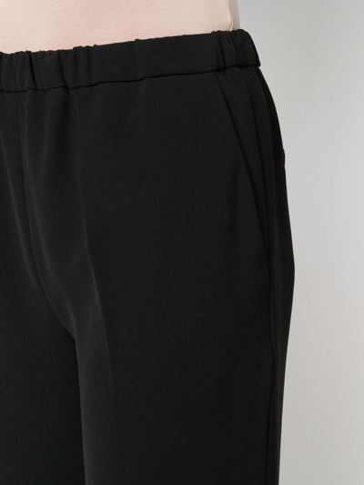 Shop Antonelli High-rise Wide-leg Trousers In Black