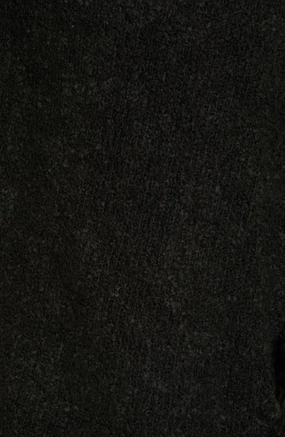 Shop Topshop Bouclé Oversize Sweater In Black