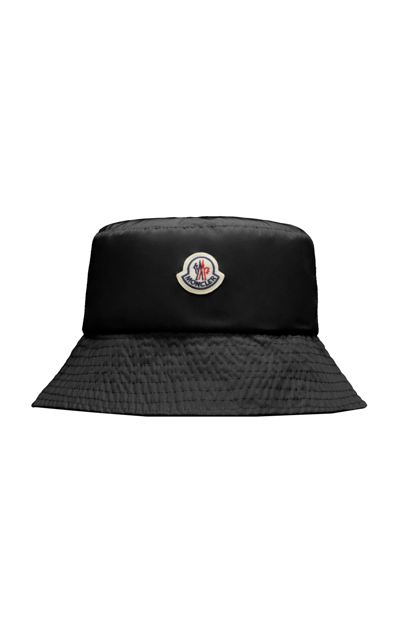 Shop Moncler Women's Nylon Bucket Hat In Black