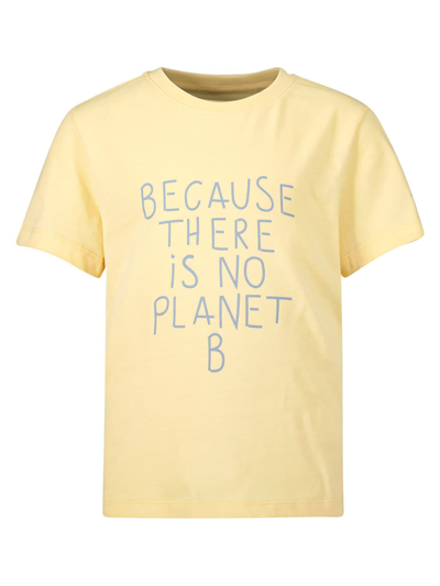 Shop Ecoalf Kids Yellow T-shirt For Girls