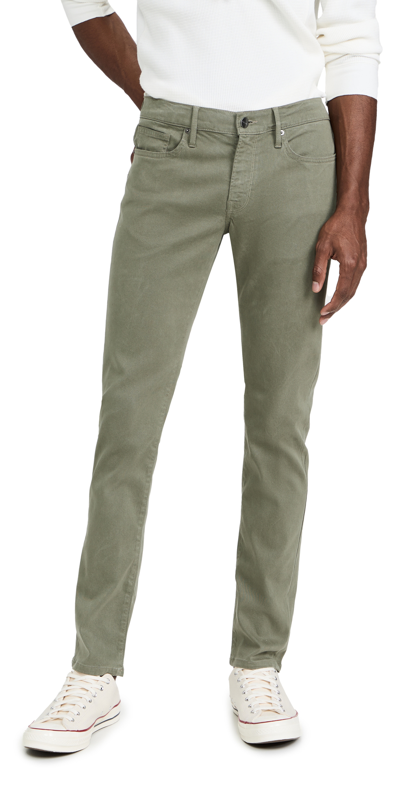 Shop Frame L'homme Slim Pants Washed Military