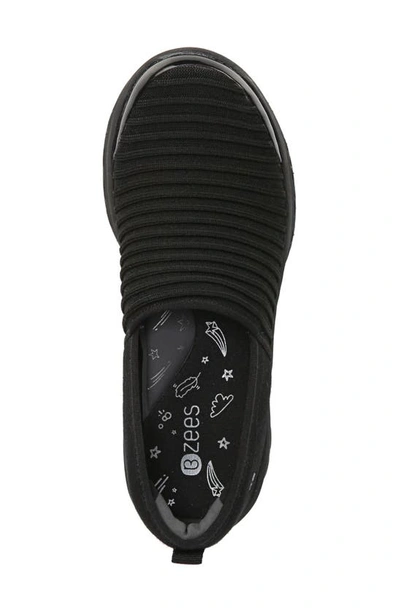 Shop Bzees Glee Slip-on Sneaker In Black Fabric