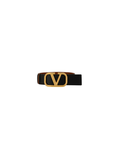 Shop Valentino Garavani H70 Belt In Selleria/nero