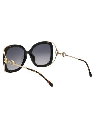 Shop Gucci Gg1021s Sunglasses In 002 Black Gold Grey