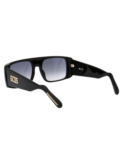 Shop Gcds Gd0006 Sunglasses In 01b Black