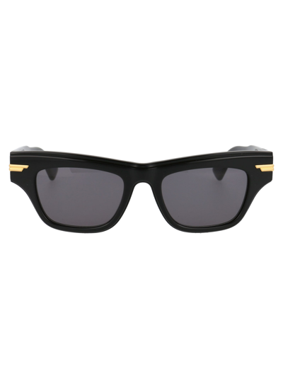 Shop Bottega Veneta Bv1122s Sunglasses In 001 Black Black Grey
