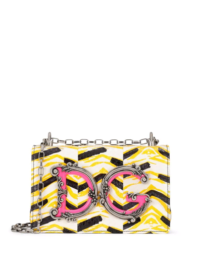 Shop Dolce & Gabbana Dg Girls Crossbody Bag In Neutrals