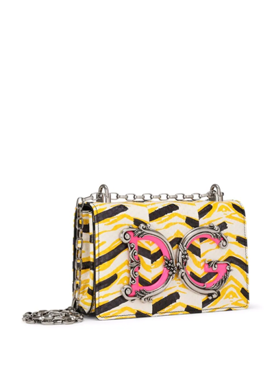 Shop Dolce & Gabbana Dg Girls Crossbody Bag In Neutrals