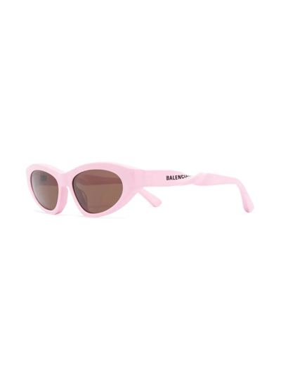 Shop Balenciaga Twist Cat-eye Frame Sunglasses In Rosa