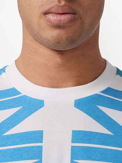 Burberry Cotton Universal Passport Oversized T-shirt In Weiss