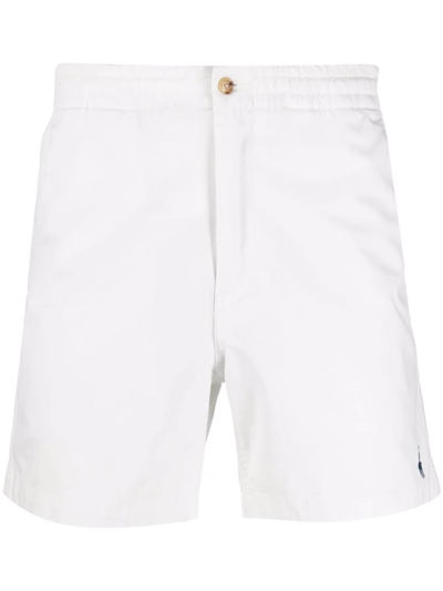 Polo Ralph Lauren Flat Short With Pockets And Loops In Weiss