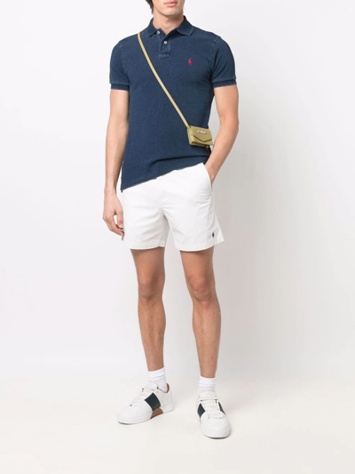 Polo Ralph Lauren Flat Short With Pockets And Loops In Weiss
