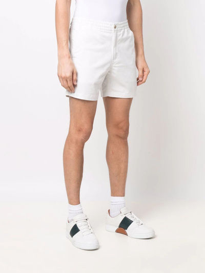 Polo Ralph Lauren Flat Short With Pockets And Loops In Weiss