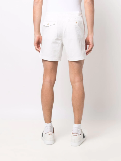 Polo Ralph Lauren Flat Short With Pockets And Loops In Weiss