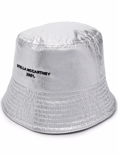 Shop Stella Mccartney Metallic  2001. Bucket Hat In Silber