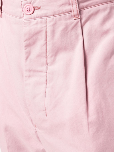 Shop Ami Alexandre Mattiussi Oversized Carrot-fit Trousers In Pink