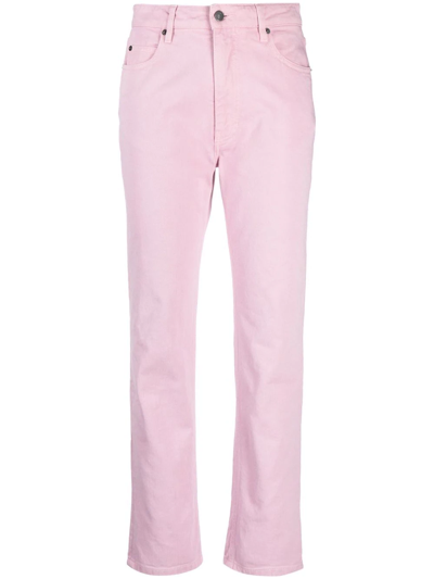 Shop Ami Alexandre Mattiussi Straight-fit Jeans In Pink