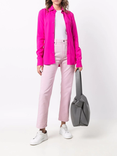 Shop Ami Alexandre Mattiussi Straight-fit Jeans In Pink