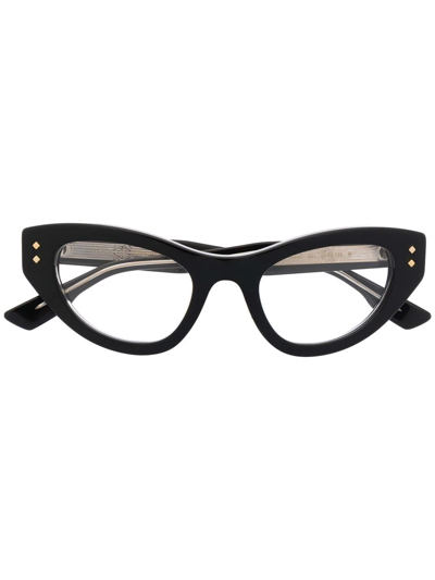 Shop Gucci Cat-eye Optical Glasses In Black