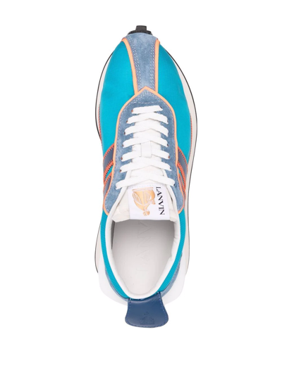 Shop Lanvin Bumbr Low-top Sneakers In Blue