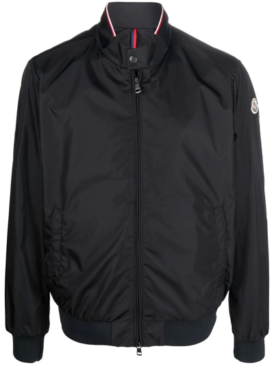 Moncler Reppe Logo-appliquéd Shell Bomber Jacket In Black | ModeSens