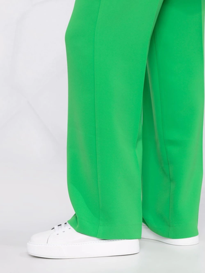 Shop Blanca Vita Pareskia Tailored Trousers In Green