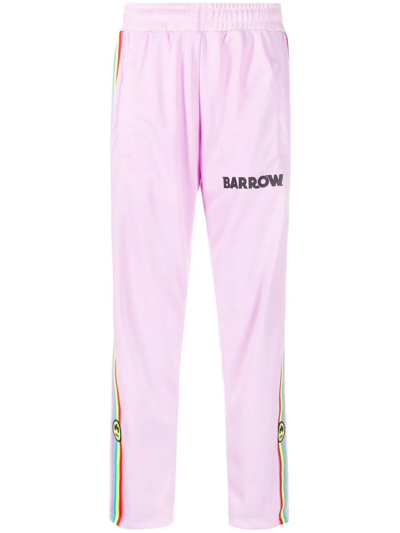 Shop Barrow Side-stripe Track Pants In Pink