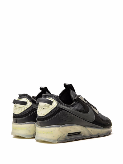 Nike Air Max Terrascape 90 Recycled-textile Low-top Trainers In Black