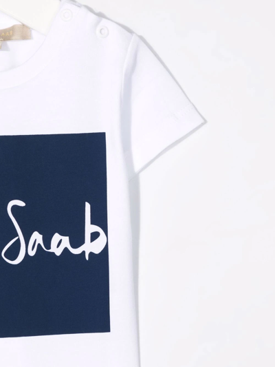 Shop Elie Saab Junior Logo-print T-shirt In White