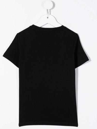 Shop Versace Logo-print T-shirt In Black